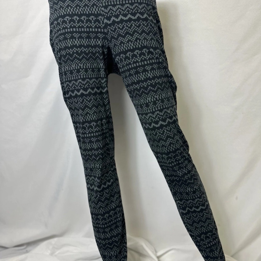 Columbia Black and Gray Patterned Leggings
